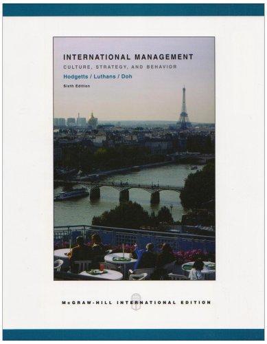international management culture strategy and behavior 6th international edition richard m. hodgetts,