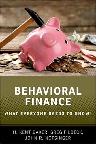 behavioral finance 1st edition h. kent baker, greg filbeck, john r. nofsinger 0190868740, 978-0190868741