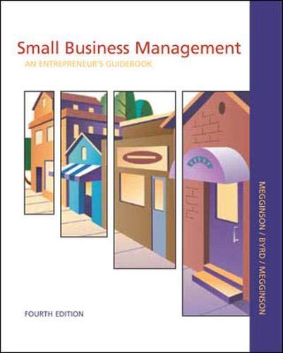 small business management 4th edition leon c. megginson, mary jane byrd, william l. megginson 0072817976,