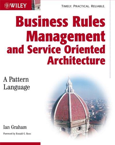 business rules management and service oriented architecture 1st edition ian graham 0470027215, 978-0470027219