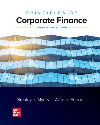 principles of corporate finance 14th edition richard brealey, stewart myers, franklin allen, alex edmans