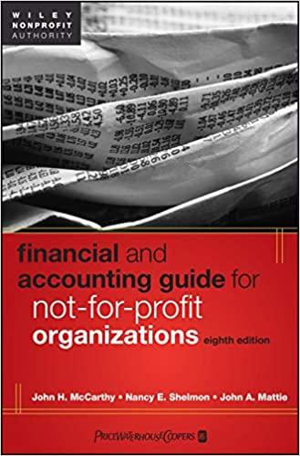 financial and accounting guide for not for profit organizations 8th edition john h. mccarthy, nancy e.