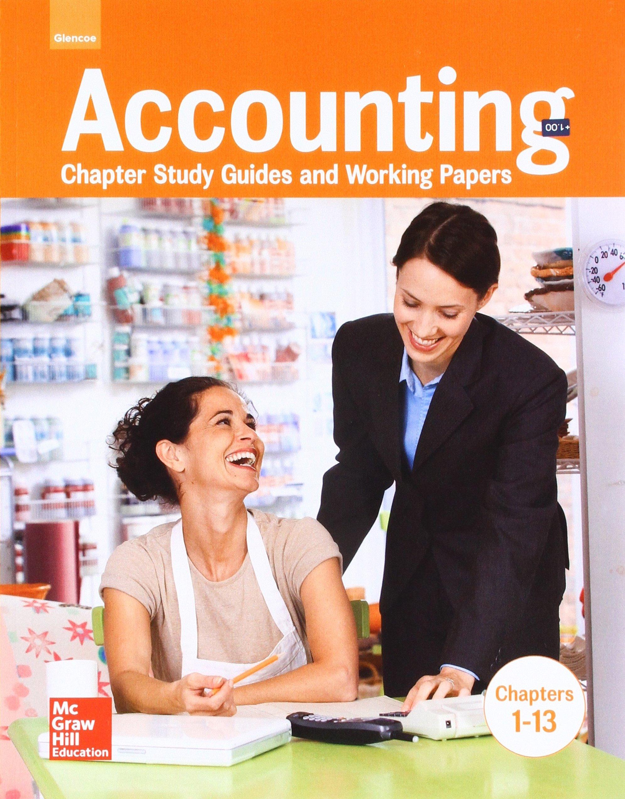 accounting chapter study guides and working papers chapters 1-13 1st edition guerrieri, mcgraw hill