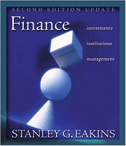 finance investments institutions and management 2nd edition update stanley g. eakins 0321278321,
