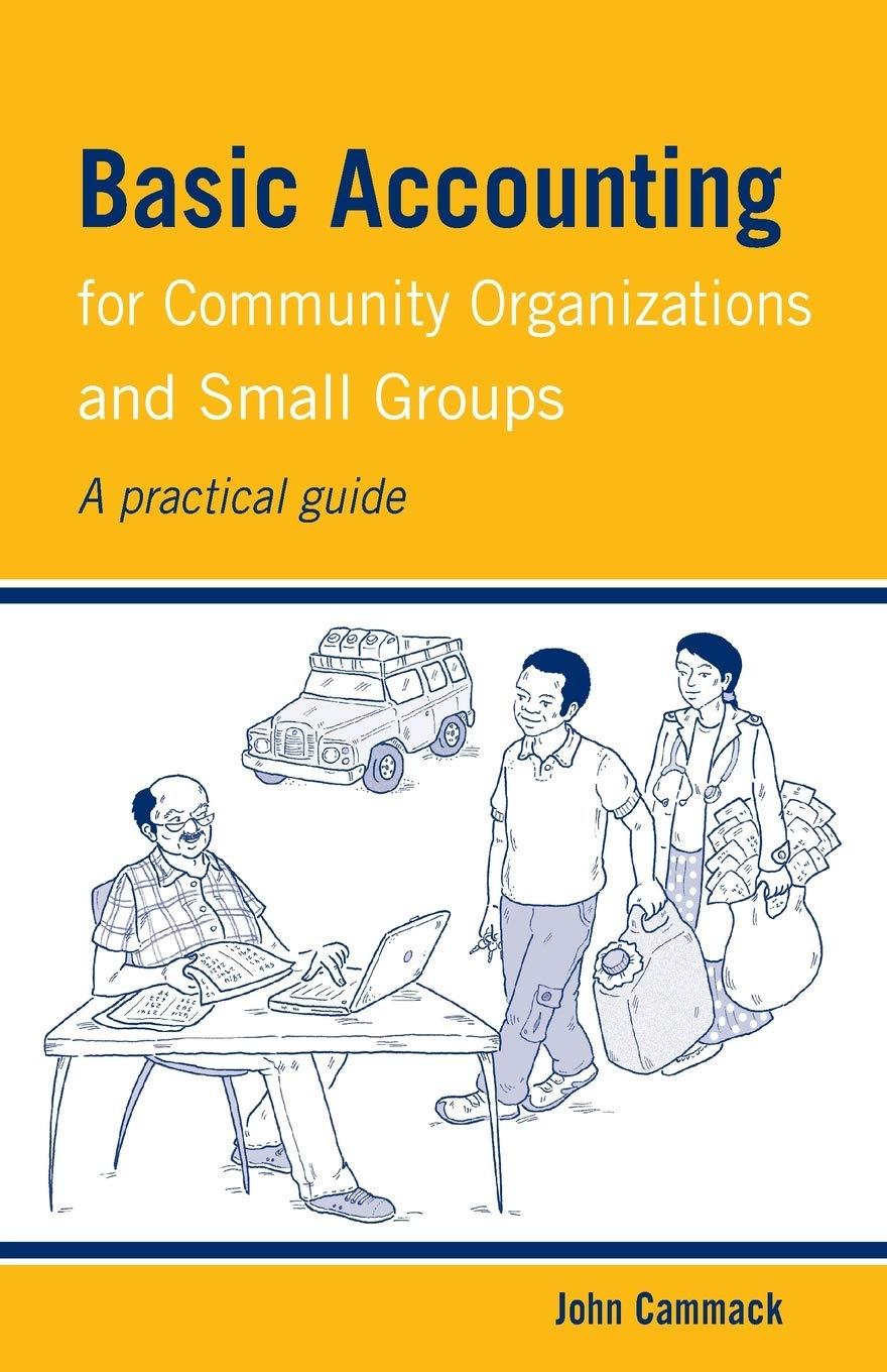 Basic Accounting For Community Organizations And Small Groups