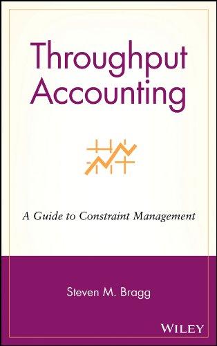 throughput accounting a guide to constraint management 1st edition steven m.brag 0471251097, 9780471251095