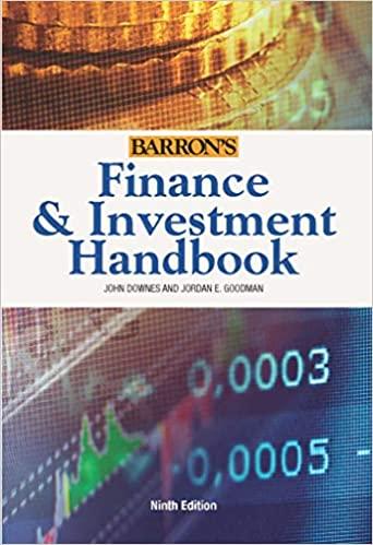 finance and investment handbook 9th edition john downes, jordan goodman 0764167510, 978-0764167515