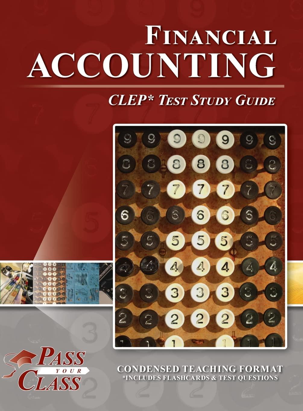 financial accounting clep test study guide 1st edition passyourclass 1614338558, 978-1614338550