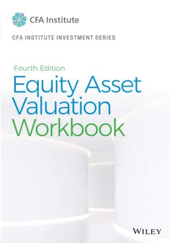 equity asset valuation workbook 4th edition jerald e. pinto 1119628113, 978-1119628118