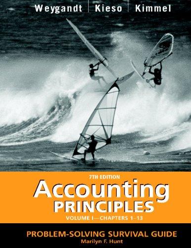 accounting principles problem solving survival guide volume 1 chapters 1-13 7th edition jerry j. weygandt