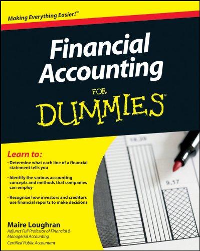 financial accounting for dummies 1st edition maire loughran 0470930659, 978-0470930656
