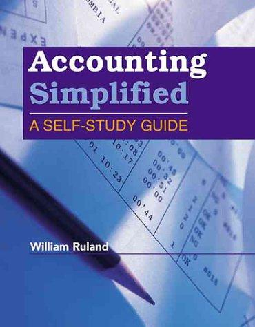 accounting simplified a self study guide 1st edition william ruland 0324116616, 978-0324116618