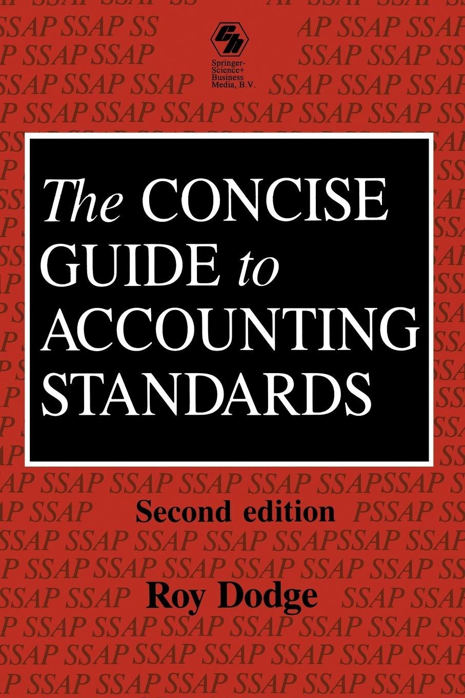 the concise guide to accounting standards 2nd edition roy dodge 0412396106, 978-0412396106