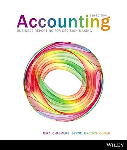 accounting business reporting for decision making 5th edition jacqueline birt, keryn chalmers, suzanne