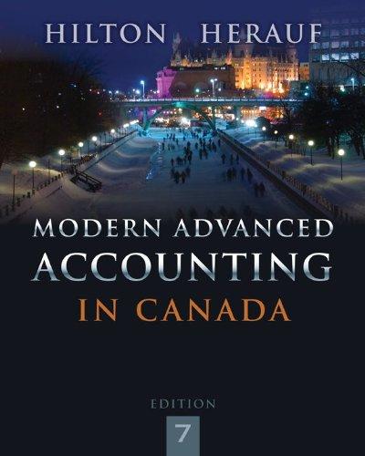 modern advanced accounting in canada 7th edition hilton murray, herauf darrell 1259066487, 978-1259066481
