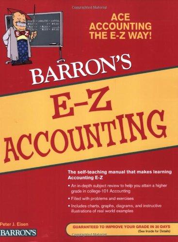 e z accounting 5th edition peter eisen 0764142569, 978-0764142567