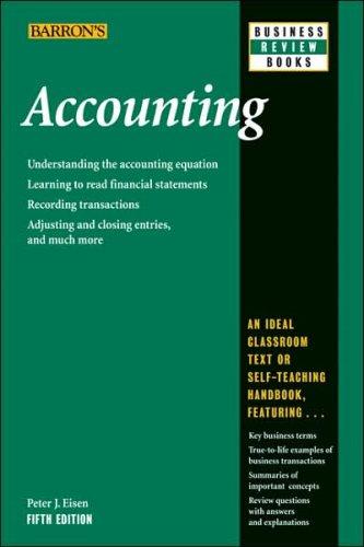 accounting 5th edition peter j. eisen 0764135473, 9780764135477