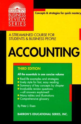 accounting 3rd edition peter j. eisen 0812019172, 978-0812019179