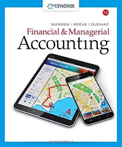 financial and managerial accounting 14th edition carl s. warren, james m. reeve, jonathan duchac 1337119202,