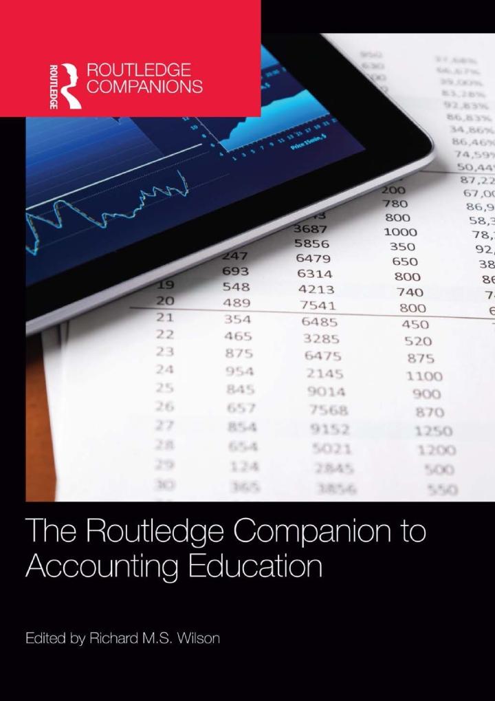 the routledge companion to accounting education 1st edition richard m.s. wilson 0415697336, 9780415697330