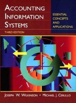 accounting information systems essential concepts and applications 3rd edition joseph w. wilkinson, michael