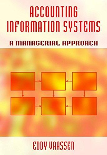accounting information systems a managerial approach 1st edition eddy vaassen, eddie vaassen 0471499285,