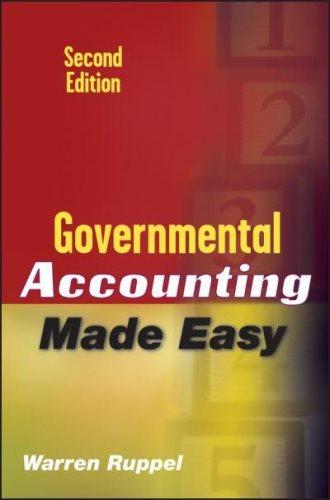governmental accounting made easy 2nd edition warren ruppel 0470411503, 9780470411506