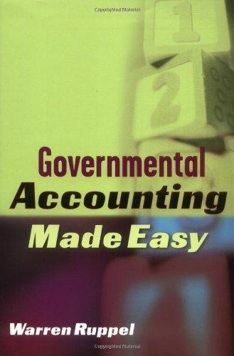 governmental accounting made easy 1st edition warren ruppel 047164868x, 9780471648680