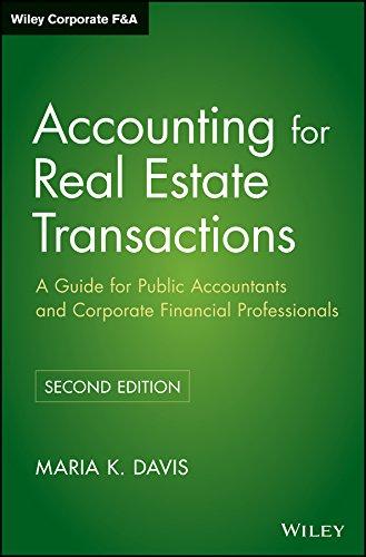 accounting for real estate transactions 2nd edition maria k. davis 0470603380, 978-0470603383