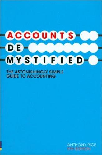 accounts demystified the astonishingly simple guide to accounting 5th edition anthony rice 0273714929,