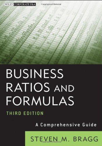 business ratios and formulas a comprehensive guide 3rd edition steven m. bragg 1118169964, 9781118169964