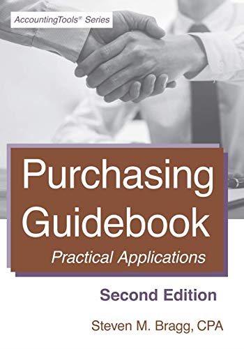 purchasing guidebook practical applications 2nd edition steven m. bragg 1642210056, 9781642210057