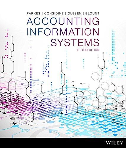 accounting information systems 5th edition alison parkes, brett considine, karin oleson, yvette blount