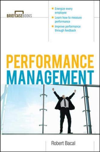 performance management 1st edition robert bacal 0070718660, 978-0070718661