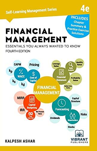 financial management 4th edition kalpesh ashar 1949395375, 978-1949395372