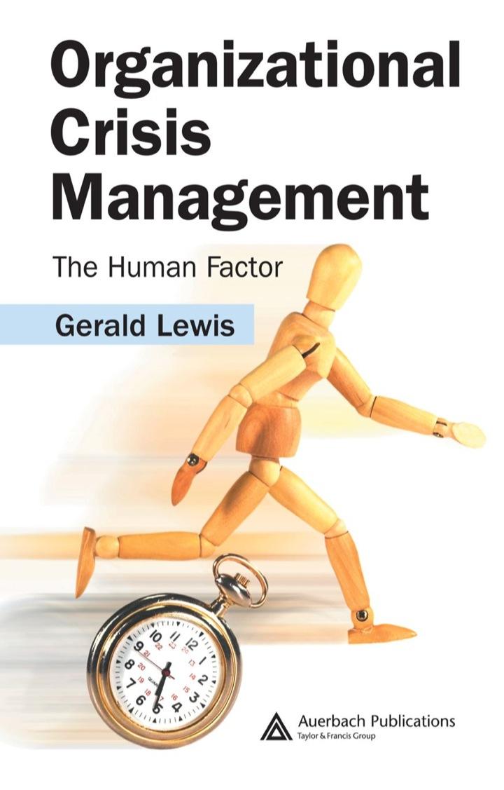 organizational crisis management 1st edition gerald lewis 0849339626, 9780849339622