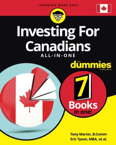investing for canadians all in one for dummies 1st edition tony martin, eric tyson 111973665x, 978-1119736653
