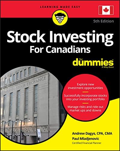 stock investing for canadians 5th edition andrew dagys, paul mladjenovic 1119521947, 978-1119521945