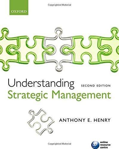 understanding strategic management 2nd edition anthony e. henry 0199581614, 9780199581610