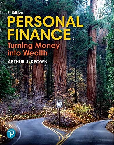 personal finance 9th edition arthur j. keown 0137671849, 978-0137671847