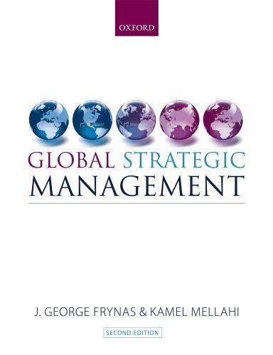 global strategic management 2nd edition jedrzej george frynas, kamel mellahi 0199543933, 9780199543939