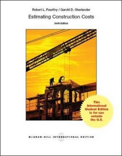 estimating construction costs 6th international edition robert leroy peurifoy, garold d. oberlender