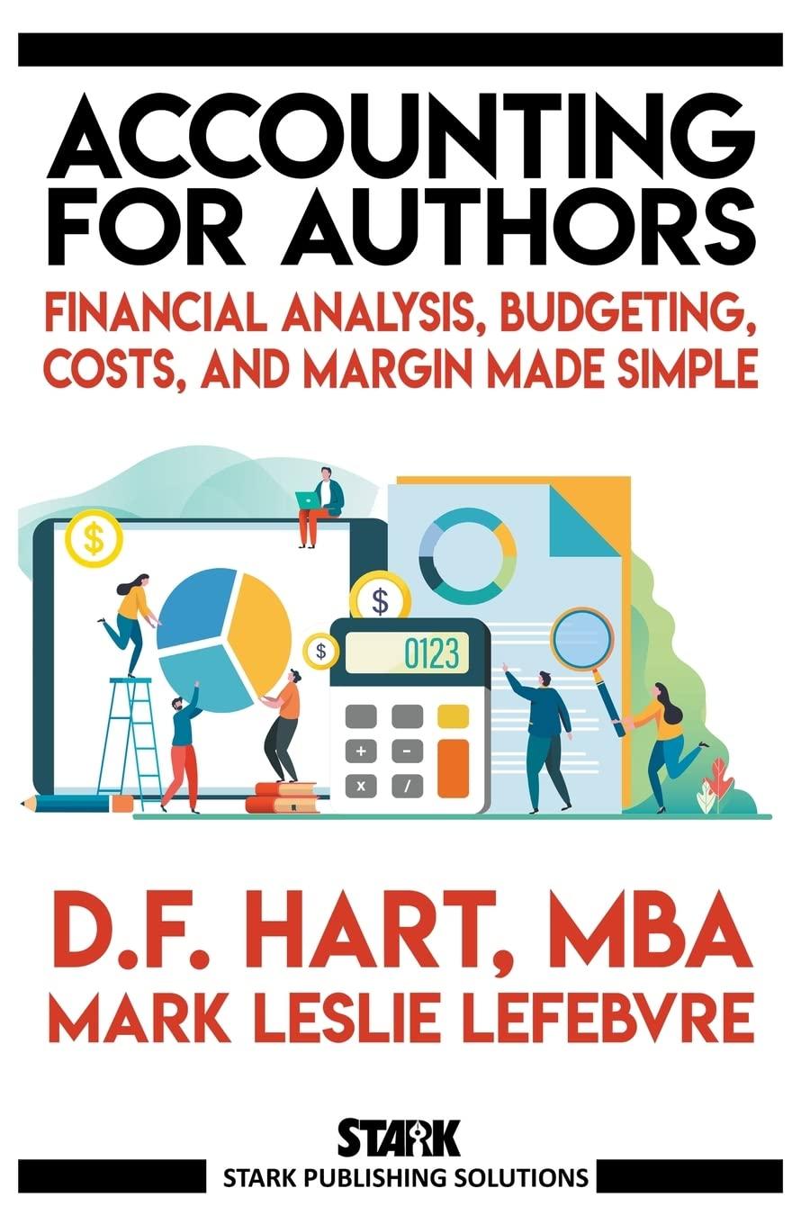 Accounting For Authors Financial Analysis Budgeting Costs And Margin Made Simple