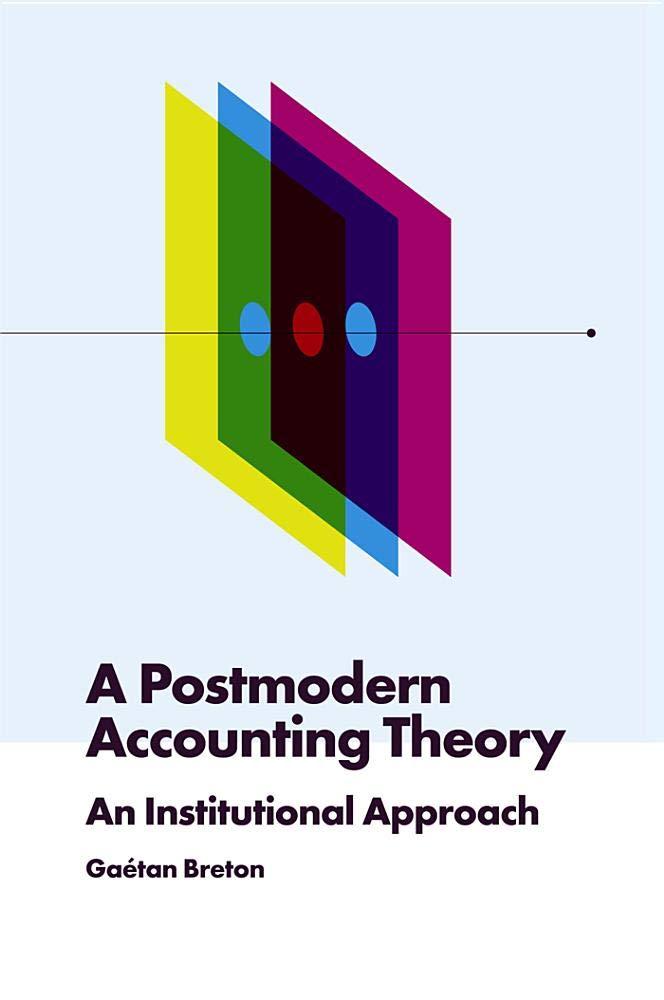 a postmodern accounting theory an institutional approach 1st edition gaétan breton 1787697940, 978-1787697942