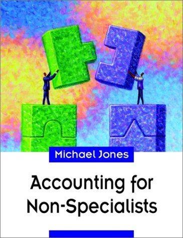 accounting for non specialists 1st edition michael jones 0471495727, 9780471495727