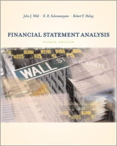 financial statement analysis 8th edition john j wild, k. r. subramanyam 0072536519, 978-0072536515