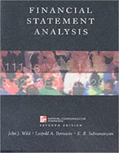 financial statement analysis 7th edition john j wild, k. r. subramanyam, leopold bernstein 0071181431,
