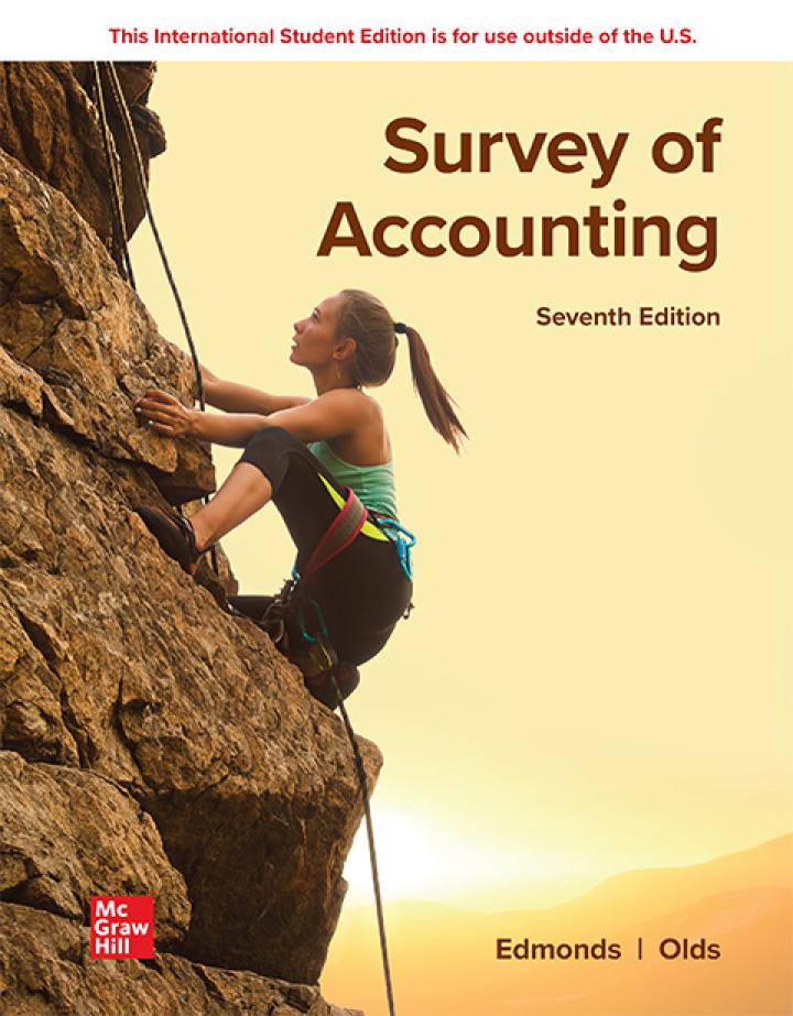 survey of accounting 7th international edition thomas p. edmonds, christopher edmonds, philip r. olds