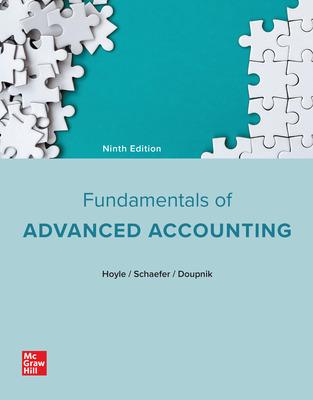 fundamentals of advanced accounting 9th edition joe ben hoyle, thomas schaefer and timothy doupnik