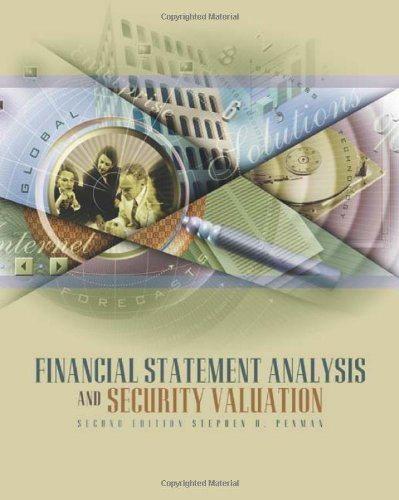financial statement analysis and security valuation 2nd edition stephen h. penman 007253317x, 9780072533170